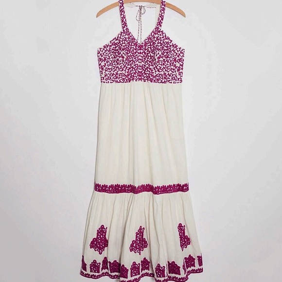 Anthropologie Manuela Embroidered Maxi Dress - Picture 6 of 16